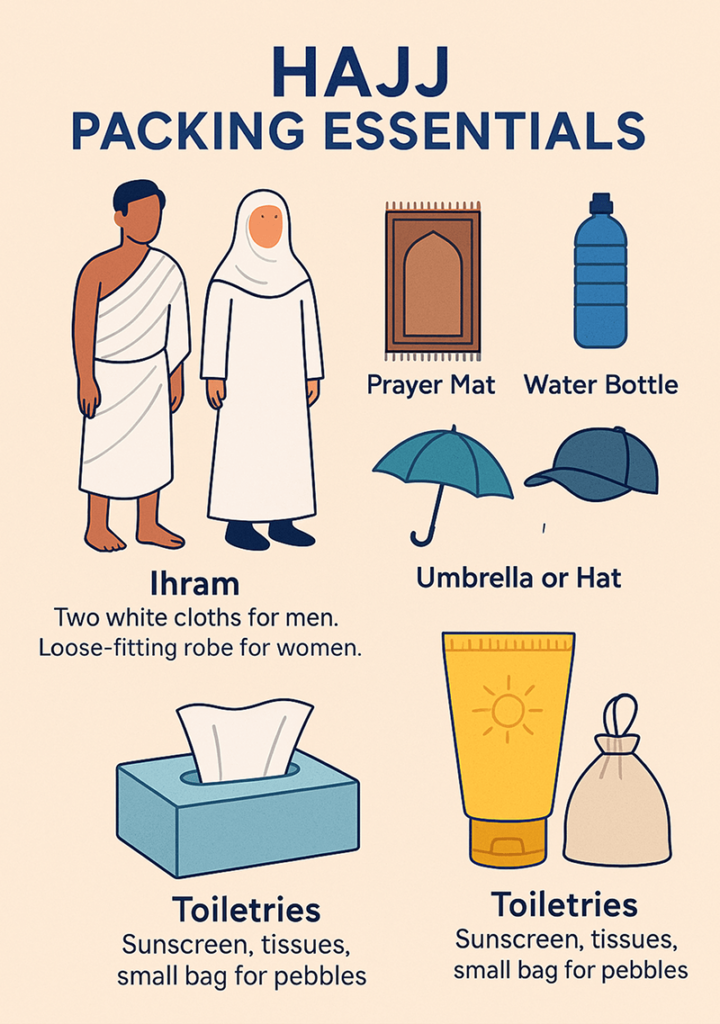 hajj packging esstentials